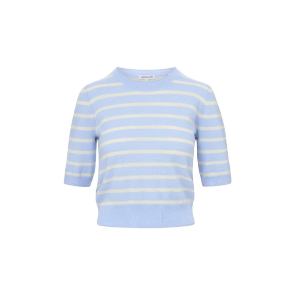 🆕 VERONICA BEARD Shana Cashmere Striped Sweater - Picture 1 of 5